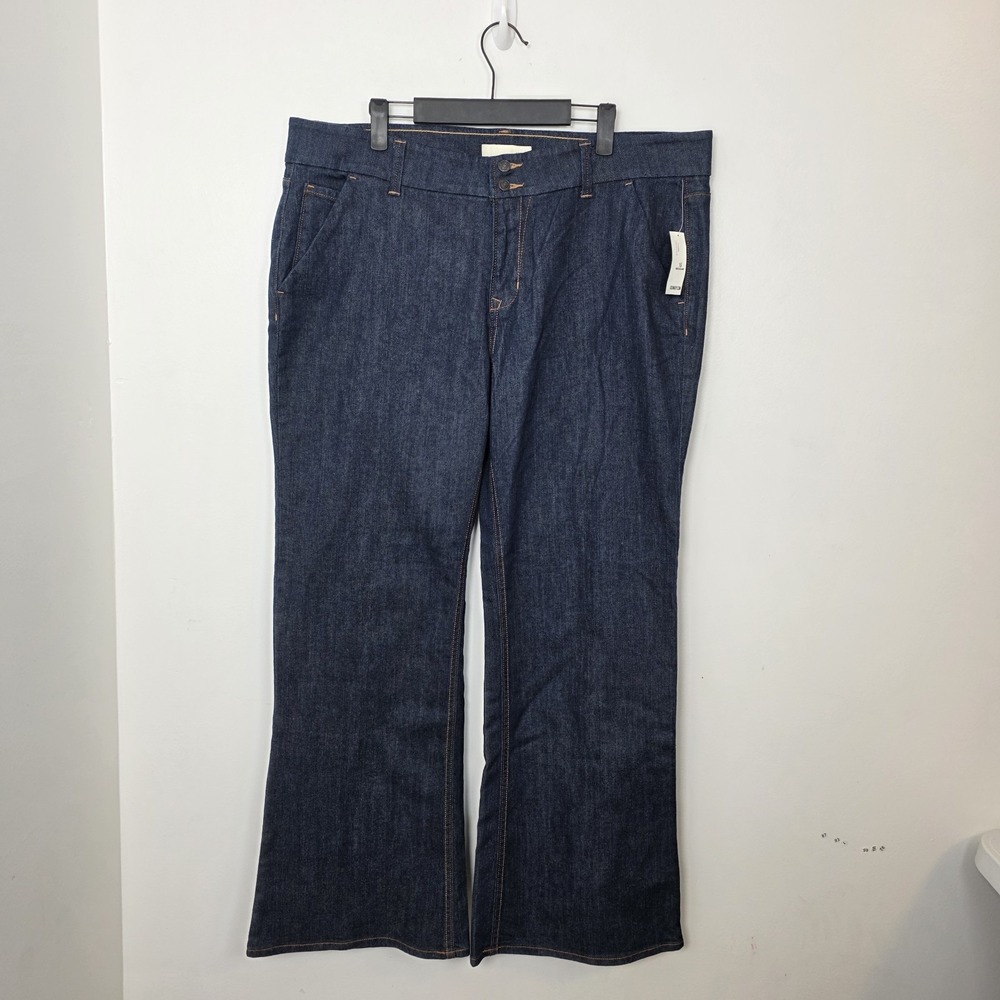 NEW Old Navy‎ Dark Wash Bootcut Flare Loose Classic Casual Jeans Size 16